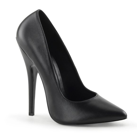 Leather Pointed Toe High Heel Shoes - Picture 5 of 5